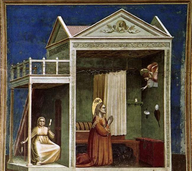 GIOTTO di Bondone Annunciation to St Anne oil painting picture